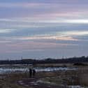 Police were called to St Aidan's Nature Reserve after concerns that there may have been a person in the water.