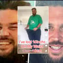 Simon Parnell, 42, tipped the scales at 35 stone but has lost 15 stone despite struggling to control himself around food.