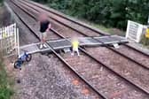 CCTV footage released by Network Rail capturing some of the reckless behaviour at a popular level crossing.  