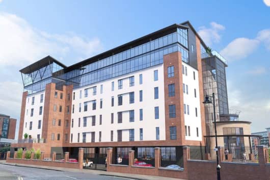 Fearns Wharf could be transformed into 82 new rental apartments. Picture by J M Construction