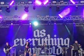 As Everything Unfolds pictured performing at SlamDunk 2024