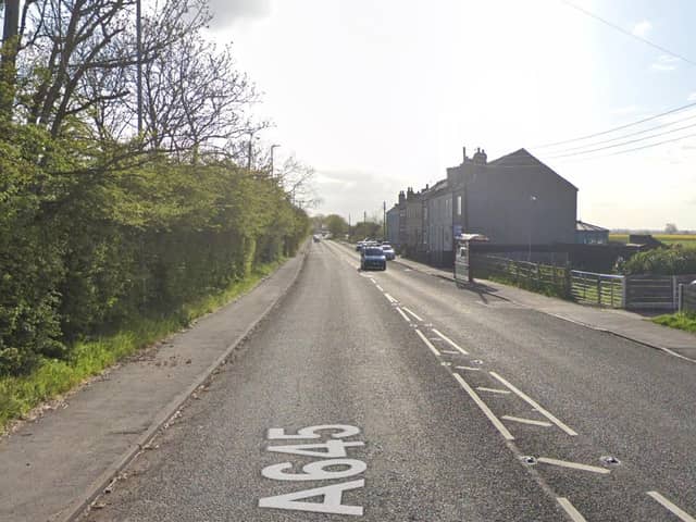 A road closure was put in place on the junction of Whinney Lane and Wakefield Road. Picture: Google