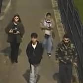 Police are trying to trace these four people in relation to a fight in Leeds