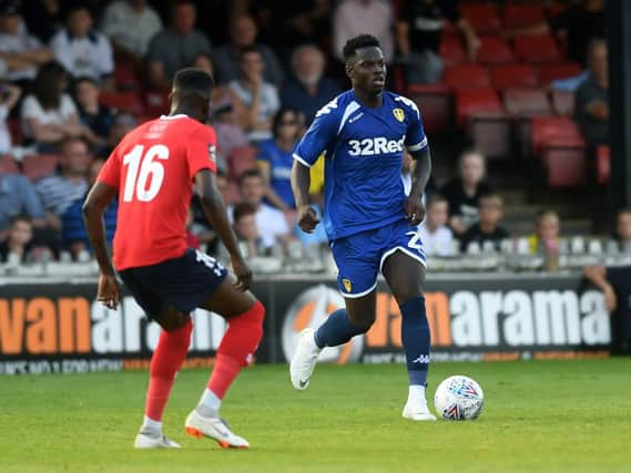 Ronaldo Vieira in action for Leeds United against York City.