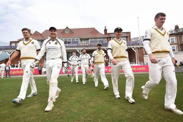 Pudsey St Lawrence stepping out at Scarborough. PIC: Richard Ponter