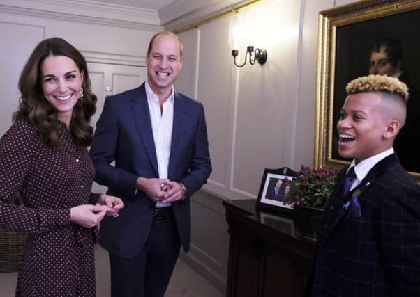 William and Kate meet Junior Frood