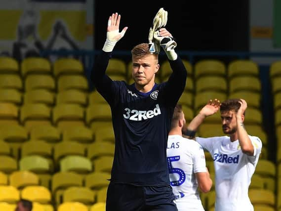 Leeds United goalkeeper Bailey Peacock-Farrell.