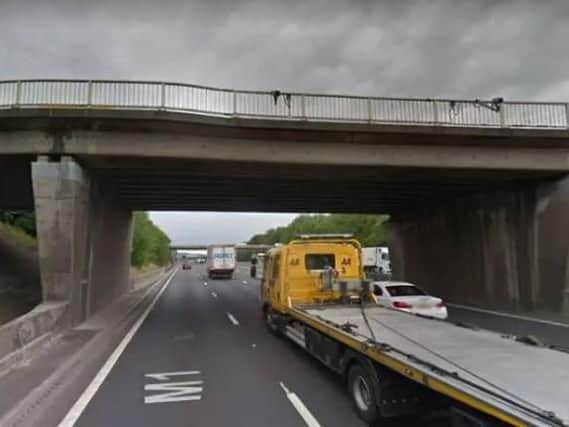 The M1 near junction 40 for Ossett