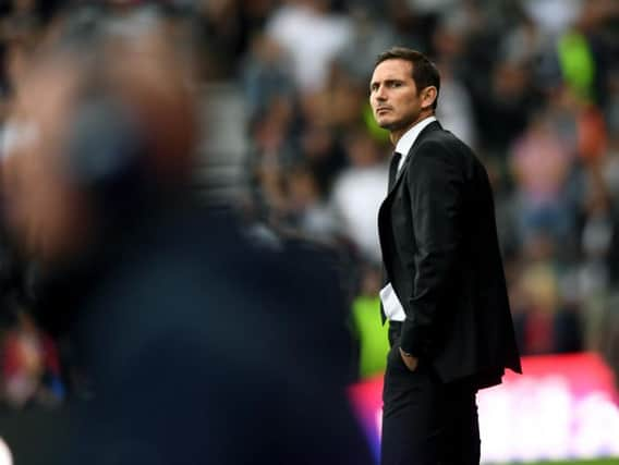 Derby County head coach Frank Lampard.