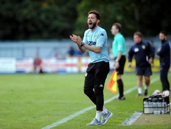 Leeds United's Under-23s head coach Carlos Corberan.