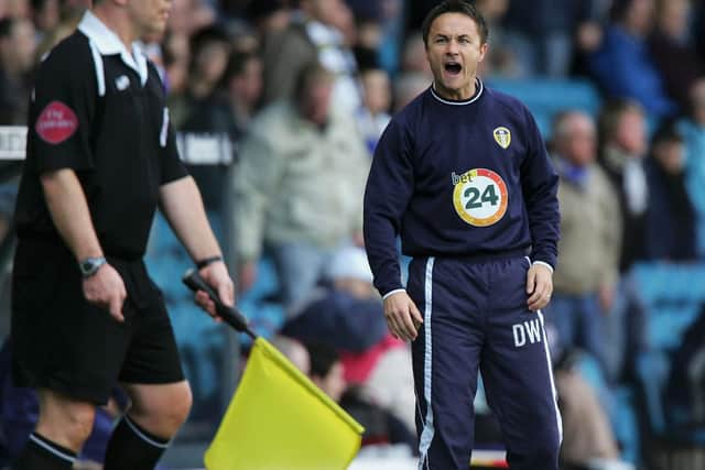 Leeds United head coach Dennis Wise in 2008.