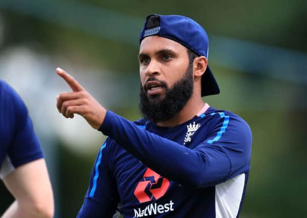 England's Adil Rashid. Picture: Mike Egerton/PA