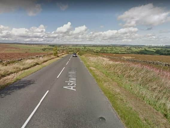 Askwith Moor Road near Otley.
Image: Google