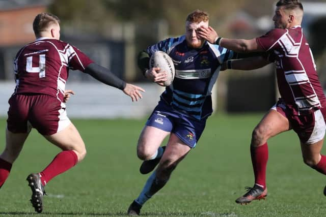 Luke Naughton of Hunslet Warriors at Millom. Picture: Ainsley Bennett.