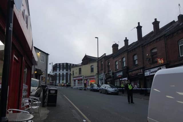 A cordon has been put in place at the scene. Photo: Jana Tupelo.