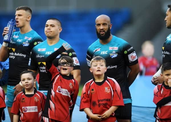 Betfred Super League.
Salford Red Devils v Leeds Rhinos.
Leeds Jamie Jones-Buchanan.
3rd May 2019.
Picture Jonathan Gawthorpe