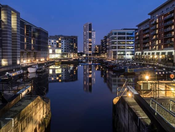 Leeds at night.