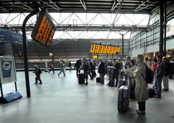 Leeds City Station.