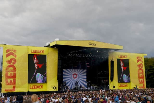 The main stage at the 2014 Leeds Festival at Bramham Park. Picture: Lewis Stickley/PA.