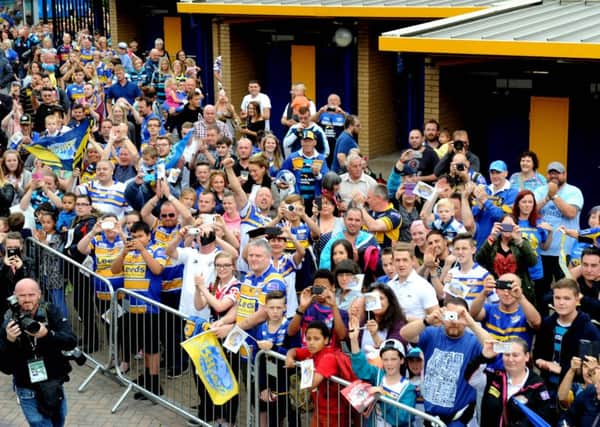 Homecoming fans at Headingley