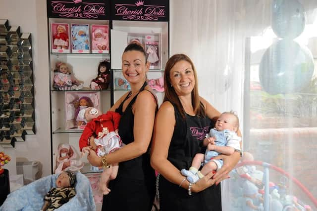 Lisa Clark (left) and Sheree High in their Cherish Dolls shop in Halton. Picture by Simon Hulme