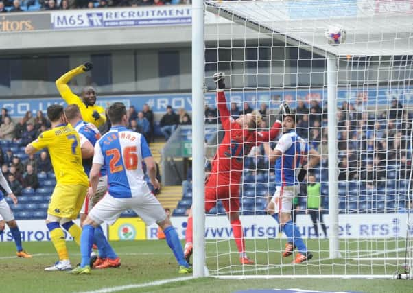 Sol Bamba scores the opening goal against Blackburn. (Picture: Simon Hulme)