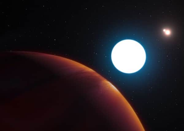 An artists impression of HD 131399Ab, which is 320 light years from Earth.