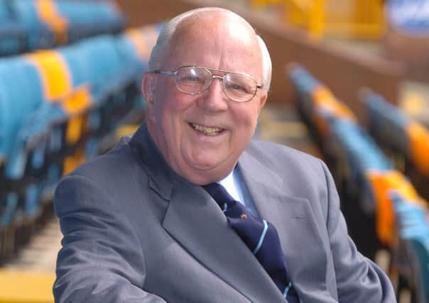 The late Harry Jepson at Leeds' rugby league ground at Headingley