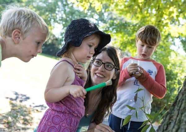 To encourage more children and their families to take a step closer to nature the RSPB has launched Wild Parks aimed at getting people to uncover the wild side of their city. Picture: David Broadbent