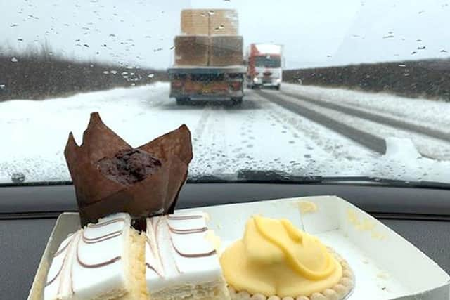 The man handed out Greggs. Photo: PA