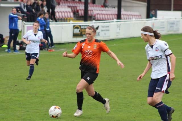 Charlotte Proud, a scorer against Bolton Wanderers.